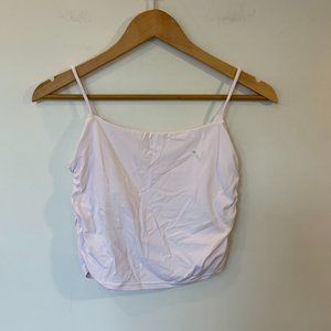 Vitae Apparel Light Pink Tank Top Ruched Sides Size Medium